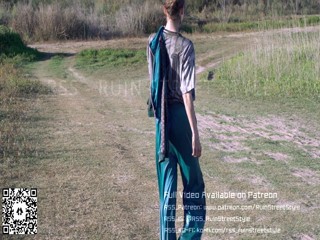 Tracksuit girl in her FILA sneakers playing in mud | Muddy Girl | WAM