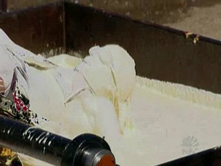 Fear Factor. Blonde Twins submerged in Lard