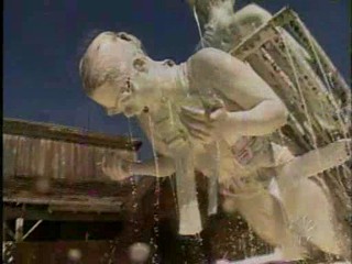 Fear Factor. 2 Brunettes submerged in Lard