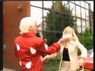 Pacific Pallisades, Kimberley Davies surprise pie'ing