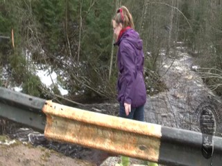 Fun on a muddy slope. Adventure with mud, Vikings & stripy socks