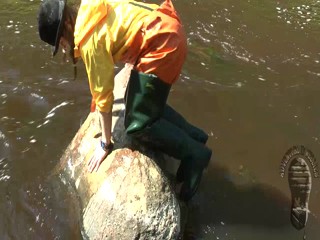 Hilarious rainwear walk