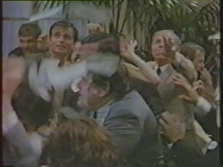 Two of a Kind; Olivia Newton-John wet food fight