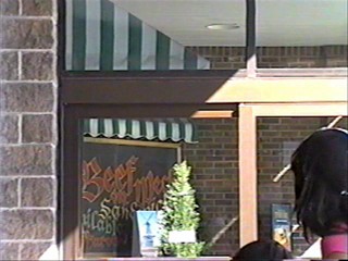 Two girls pie each other