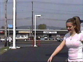 Hot girl gets a couple pies