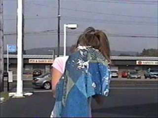 Hot girl gets a couple pies