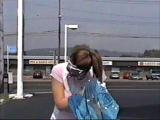 Hot girl gets a couple pies