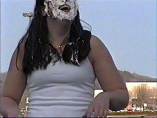Four pies in the face