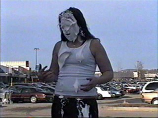 Four pies in the face