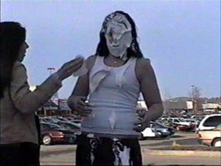 Four pies in the face