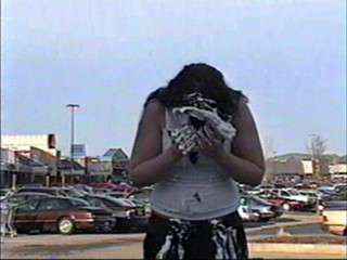 Four pies in the face