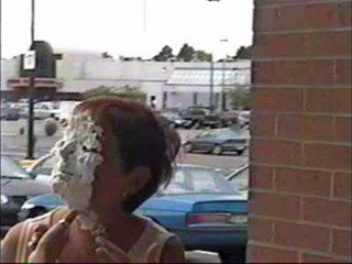 A mom gets pied