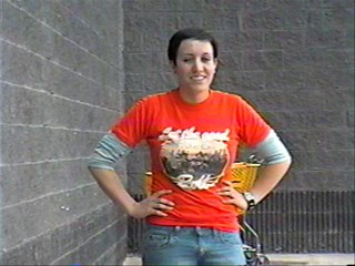 Two girls , two pies