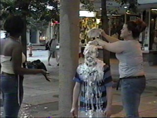 Two girls pie me 8 times (Male WAM) !