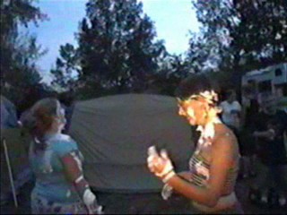 Two girl shaving cream piefight part I