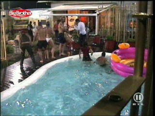 Big Brother 5 German fully clothed poolparty (11.6.04)