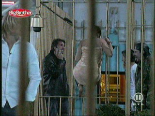 German Big Brother 5 - Franziska fully clothed in the pool