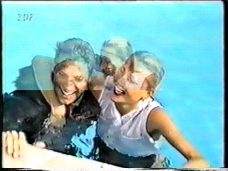 German Movie - dressed pool jump