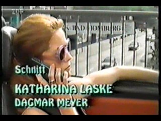 German movie - black dress in fountain