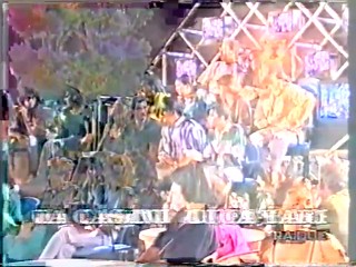 RAI2 - Show with people ending up in the pool