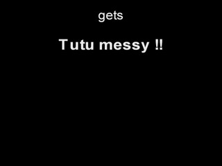 Julie shows how to be a clown