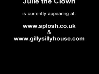 Julie shows how to be a clown