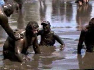 Mud Volleyball & Wrestling