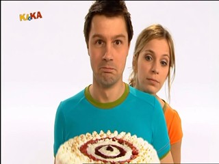 Female presenter gets caked