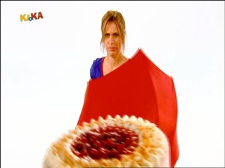 Female presenter gets caked again