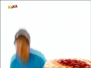 Male presenter caked