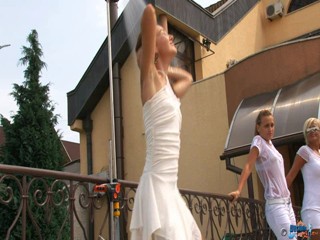 White Wetlook Party Trailer