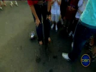 Toasted TV-Pip Puts Stuff Down Her Pants