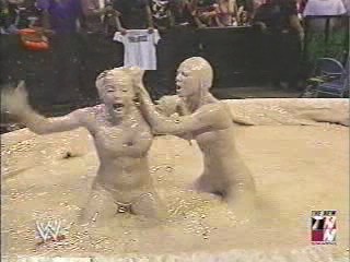 Trish Stratus and Stacy Keibler Mud match from 2003