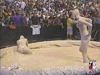 Trish Stratus and Stacy Keibler Mud match from 2003