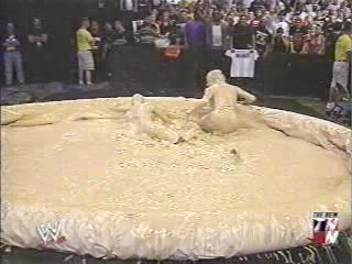 Trish Stratus and Stacy Keibler Mud match from 2003