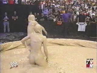 Trish Stratus and Stacy Keibler Mud match from 2003