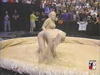 Trish Stratus and Stacy Keibler Mud match from 2003