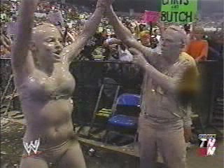 Trish Stratus and Stacy Keibler Mud match from 2003