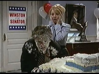 Spin City Cake Scene
