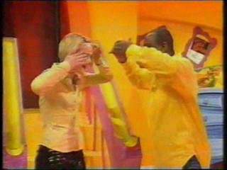 Three British TV pie clips