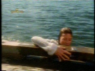 Red mini dress, white shirt