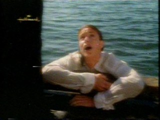 Red mini dress, white shirt