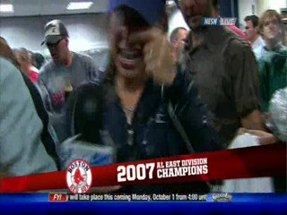 Baseball championship celebration
