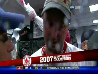 Baseball championship celebration