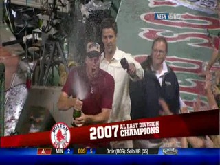 Baseball championship celebration