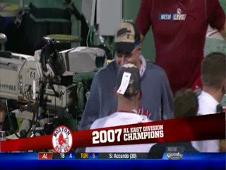 Baseball championship celebration