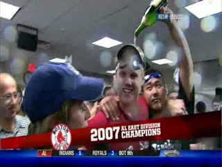 Baseball championship celebration