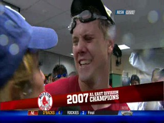 Baseball championship celebration