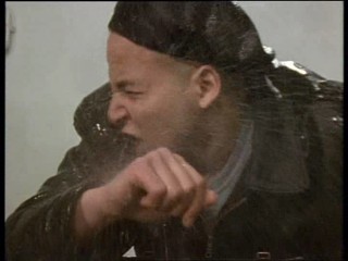 Press Gang - Julia Sawalha soaked by sprinklers