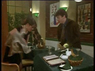 Press Gang - Julia Sawalha soaked by sprinklers